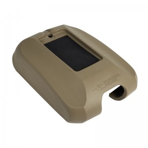 Jeep Wrangler JK Center Console Cover - Rugged Ridge - w/Phone Holder - Tan - `11-`18