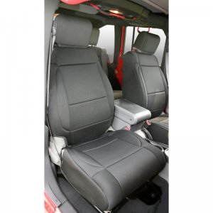 Jeep Wrangler JK Seat Covers - Front - Rugged Ridge - Neoprene - Black - `07-`10