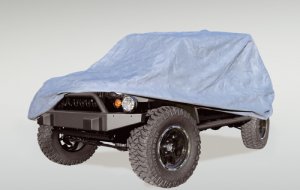 Jeep Wrangler JK Full Car Covers - Rugged Ridge - Three Layer - Gray - `07-`18