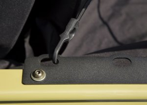 Jeep Wrangler JK Trail Anchor Rail Kit - Rear - Rugged Ridge - black - `07-`18