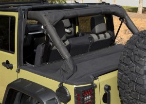 Jeep Wrangler JK Tonneau Cover - Rugged Ridge - Black - `07-`18