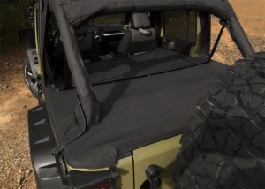 Jeep Wrangler JK Tonneau Cover Extension - Rugged Ridge - Black - `07-`18