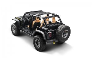 Jeep Wrangler JL Interior Storage Rack - Rugged Ridge - Black - `18-`22