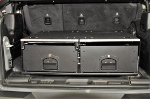 Jeep Wrangler JL Cargo Storage Drawers - Rugged Ridge - Black - `18-`22