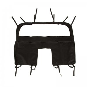 Jeep Wrangler JK Soft Top Wind Screen - Rugged Ridge - Black Diamond - `07-`18