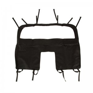 Jeep Wrangler JK Soft Top Wind Screen - Rugged Ridge - Black Diamond - `07-`18