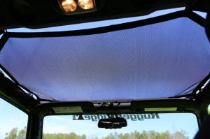 Jeep Wrangler JK Eclipse Sun Shade - Front - Rugged Ridge - Black - `07-`18