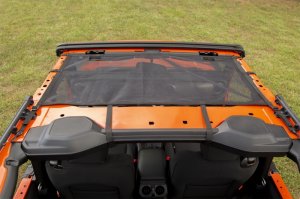 Jeep Wrangler JL Eclipse Sun Shade - Front - Rugged Ridge - Black - `18-`22