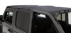 Jeep Wrangler JL Brief Top - Front + Rear - Rugged Ridge - Savannah - Black Diamond - `18-`22