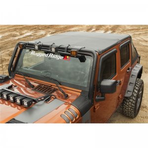 Jeep Wrangler JK Bowless Soft Top - Rugged Ridge - Black Diamond - `07-`18