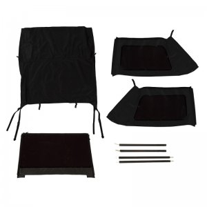 Jeep Wrangler JK Montana Top - Rugged Ridge - Bowless - Black Diamond - `07-`18