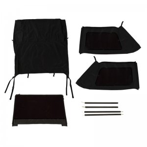 Jeep Wrangler JK Montana Top - Rugged Ridge - Bowless - Black Diamond - `07-`18