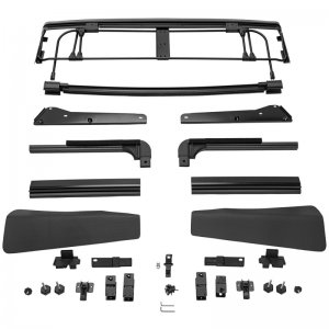 Jeep Wrangler JK Soft Top - Rugged Ridge - Voyager Frameless Fastback - Black Diamond - `07-`18