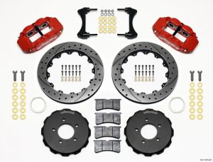 Honda Civic Brake Kit - Front - Wilwood - 12.88in Drill Red Superlite 6R - Red - 2006