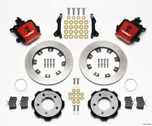 Honda Civic Brake Kit - Rear - Wilwood - 12.19in Vented Rotors + BP-10 Pads - Red - 2006