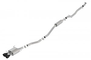 Honda Civic Performance Exhaust - Borla - S-Type Cat-Back - Ceramic Black - 1.5L Turbo - `17-`20