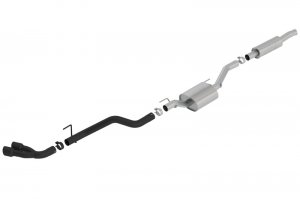 Jeep Gladiator Performance Exhaust - Dual Side - Borla - S-Type Cat Back - Black - 3.6L - `20-`23