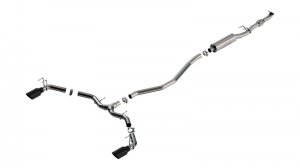 Honda Civic Performance Exhaust - Borla - S-Type Cat Back - Black Chrome - 1.5L - `22-`23