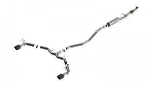Honda Civic Performance Exhaust - Borla - S-Type Cat Back - Carbon Fiber - 1.5L - `22-`23