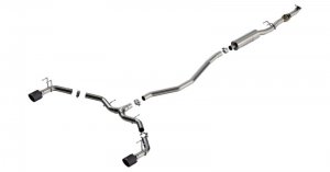 Honda Civic Performance Exhaust - Borla - S-Type Cat Back - Carbon Fiber - 1.5L - `22-`23