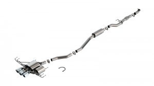 Honda Civic Performance Exhaust - Borla - ATAK Cat Back - 2.0L Turbo - `23-`24