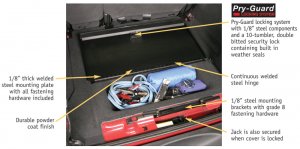 Jeep Wrangler JK Cubby Cover - Tuffy Products - Standard Key - Black - `07-`18