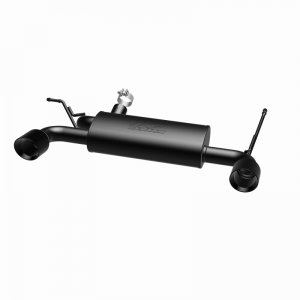 Jeep Wrangler JK Axle Back Exhaust - Rear - Magnaflow - Street Series Dual Split - Black - 3.8/3.6L - `07-`17