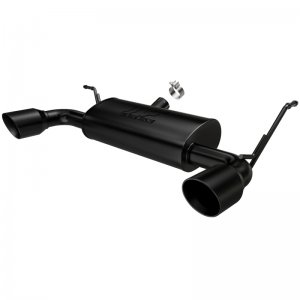 Jeep Wrangler JK Axle Back Exhaust - Rear - Magnaflow - Street Series Dual Split - Black - 3.8/3.6L - `07-`17