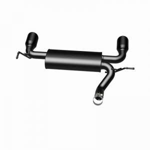 Jeep Wrangler JK Axle Back Exhaust - Rear - Magnaflow - Street Series Dual Split - Black - 3.8/3.6L - `07-`17