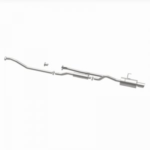 Honda Civic Performance Exhaust - Single Straight Passenger Side Rear - Magnaflow - Street Series Cat-Back - Polished - 1.7L - `01-`05