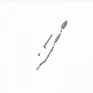 Honda Civic Performance Exhaust - Single Straight Passenger Side Rear - Magnaflow - Street Series Cat-Back - Polished - 1.7L - `01-`05