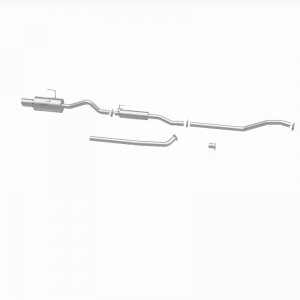 Honda Civic Performance Exhaust - Single Straight Passenger Side Rear - Magnaflow - Street Series Cat-Back - Polished - 1.7L - `01-`05