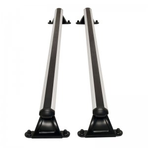 Jeep Gladiator Cargo Rails - Westin - 1300cm Silver Cross Rail - Silver