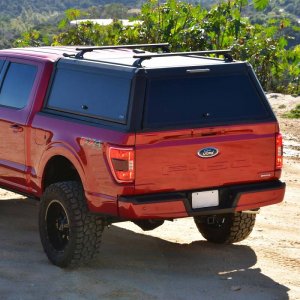 Jeep Gladiator Truck Bed Cap - Westin - ESP - Black - Sliding Front Glass