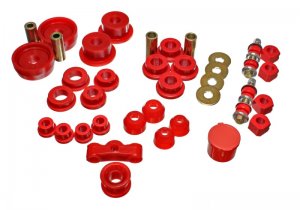 Honda Civic Suspension Bushing Kit - Energy Suspension - Hyper-Flex - Red - `84-`87