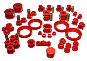 Honda Civic Bushing Set - Energy Suspension - Hyper-Flex Master - Red - `99-`00