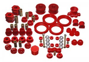 Honda Civic Bushing Set - Energy Suspension - Hyper-Flex Master - Red - `96-`00