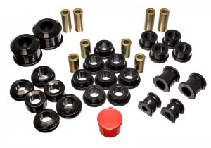 Honda Civic Suspension Bushing Kit - Front + Rear - Energy Suspension - Hyper-Flex Master Bushing Set - Black - `02-`05