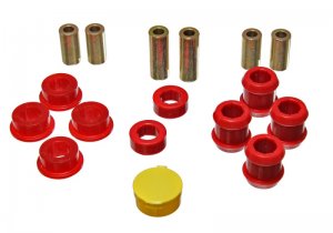 Honda Civic Control Arm Bushing Set - Front - Energy Suspension - Performance Polyurethane - Red - `88-`91