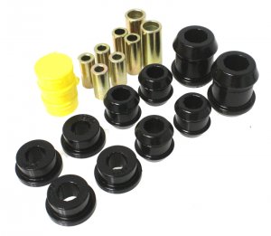 Honda Civic Sway Bar Bushings - Front + Rear - Energy Suspension - Performance Polyurethane - Black - `92-`95