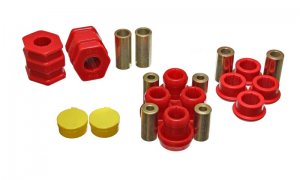 Honda Civic Control Arm Bushing Set - Front - Energy Suspension - Si Performance Polyurethane - Red - `99-`00