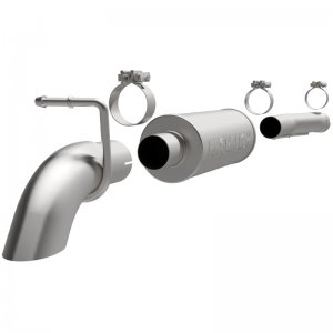 Jeep Wrangler JK Catback Exhaust - Front of Rear Tire - Magnaflow - Off Road Pro Series - Satin - 3.6L - `12-`18