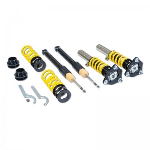 Honda Civic Lowering springs - Front - ST Suspensions - ST XTA Height Rebound Adjustable Coilover Kit w/ Top Mounts - `15-`21