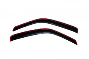 Jeep Wrangler JL Ventvisor In-Channel Deflector - Front - AVS - 2 pc. - Smoke - 2018