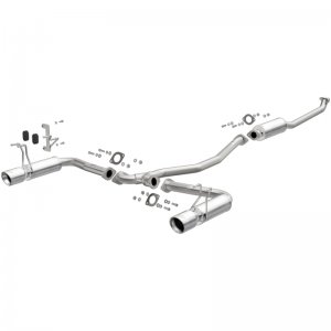Honda Civic Performance Exhaust - Rear - Magnaflow - Street Series Cat-Back - Polished - 2.0L - `16-`20
