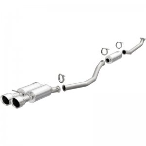 Honda Civic Performance Exhaust - Dual Center Rear - Magnaflow - Competition Series Cat-Back, 409 Stainless Steel, Dual Exit, Polished Stainless - 1.5L - `17-`20