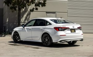 Honda Civic Performance Exhaust - Rear - Magnaflow - NEO Series Cat-Back with Carbon Fiber Tips - 2.0L - `22-`24