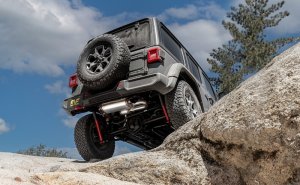 Jeep Wrangler JL Axle Back Exhaust - Rear - Magnaflow - Overland Series - Stainless - `18-`24
