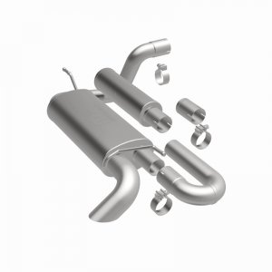 Jeep Wrangler JL Axle Back Exhaust - Rear - Magnaflow - Overland Series - Stainless - `18-`24