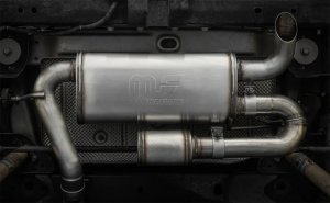 Jeep Wrangler JK Axle Back Exhaust - Magnaflow - Overland Series - 3.6L or 3.8L - `07-`18